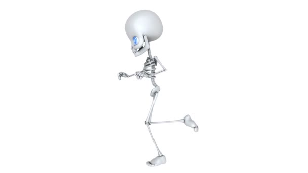 Esqueleto corriendo — Vídeo de stock