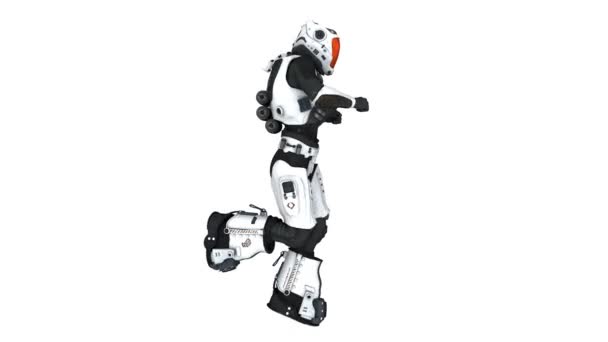 Běžící robot — Stock video