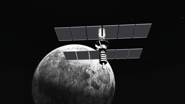 Man-made satellite — Stock Video