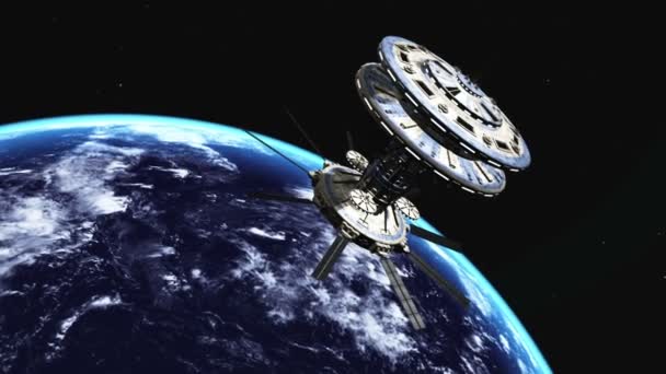 Satellite artificiale — Video Stock