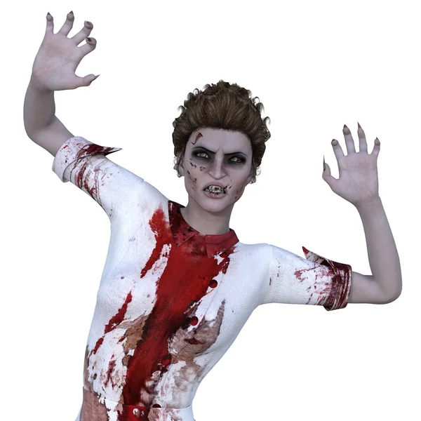 Vrouwelijke zombie — Stockfoto