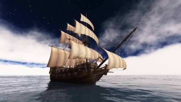 Sailing boat — Stock Video