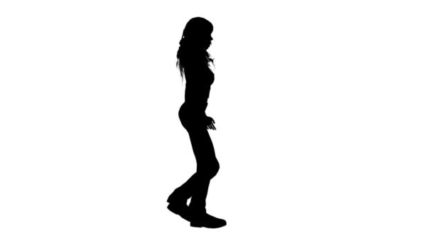 Silhouette de femme — Video