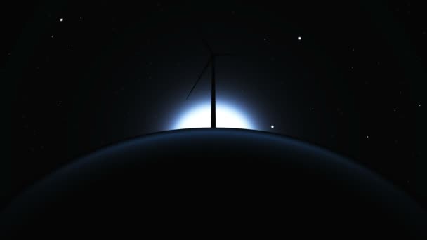 planète et électricité éolienne 