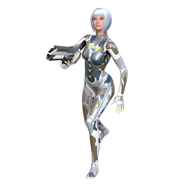 Female android — Stock Photo, Image