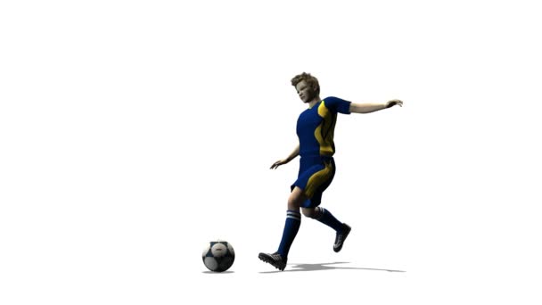 Jogador de futebol — Vídeo de Stock