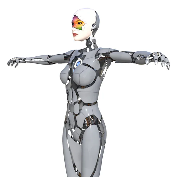 女机器人 — 图库照片
