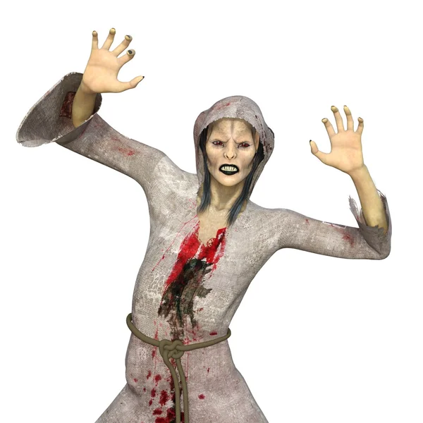Kvinnliga zombie — Stockfoto