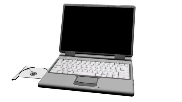 Computer portatile — Video Stock