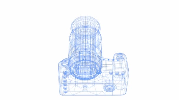 Fotocamera reflex digitale — Video Stock