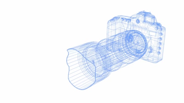 Цифровая SLR камера — стоковое видео