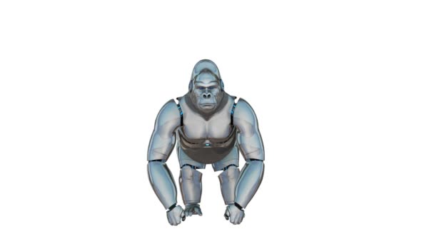 Gorilla robot — Video Stock