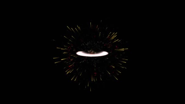 Radiating particle — Stock Video