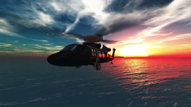 Helicóptero — Vídeo de stock