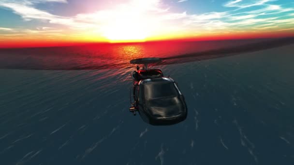 Вертолет — стоковое видео