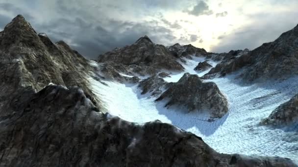 Śnieżne góry — Wideo stockowe