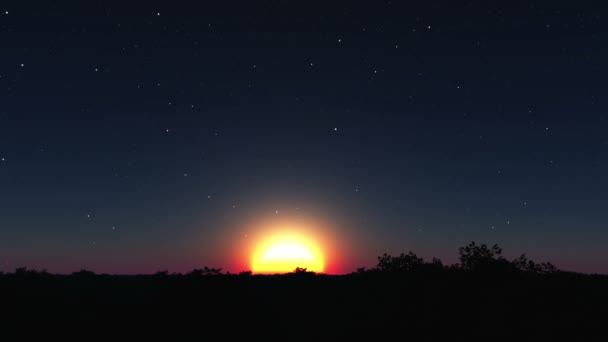 Wschód słońca. — Wideo stockowe