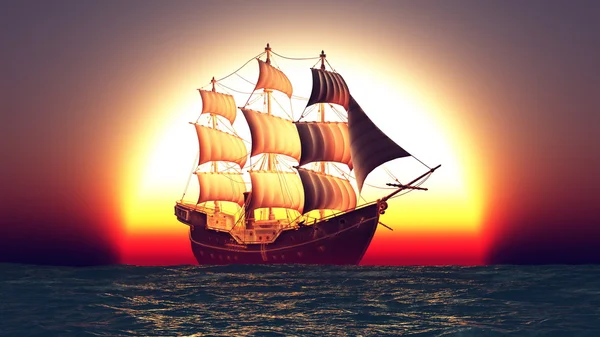 Sailing bobat — Stock Photo, Image