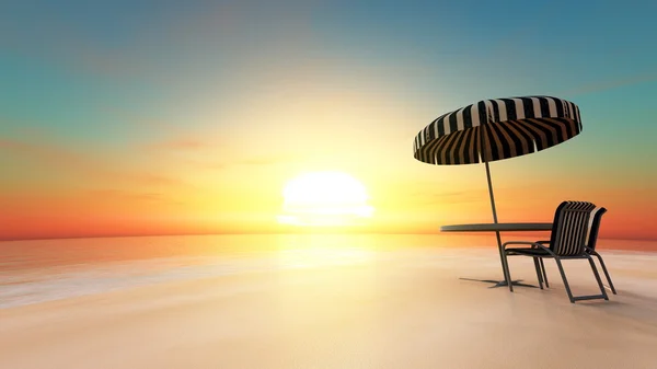 Beach parasol — Stock Photo, Image