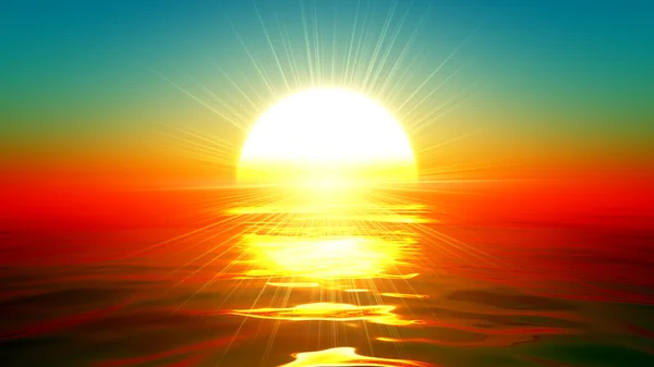 Восходящее солнце — стоковое фото