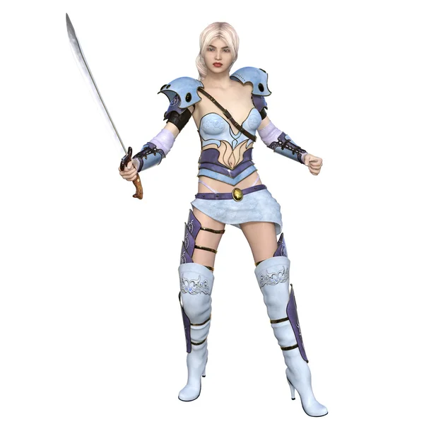 Female knight — Stock Photo, Image