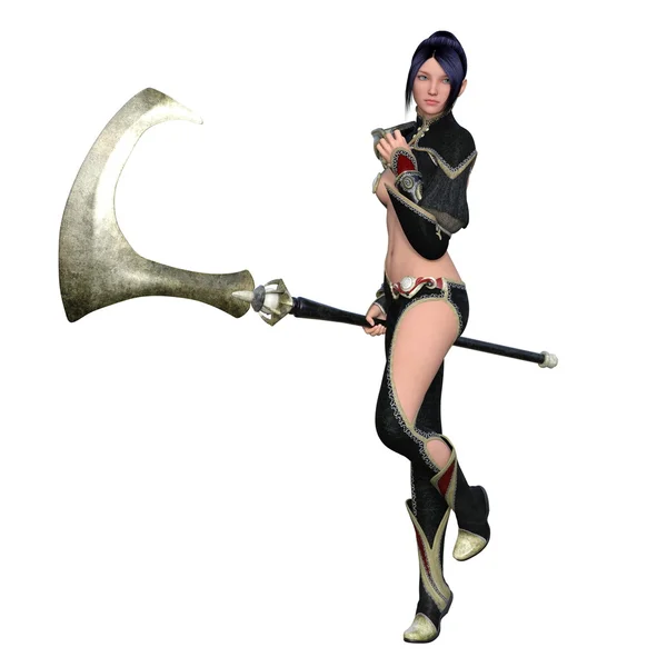 Female warrior — Stock Photo, Image