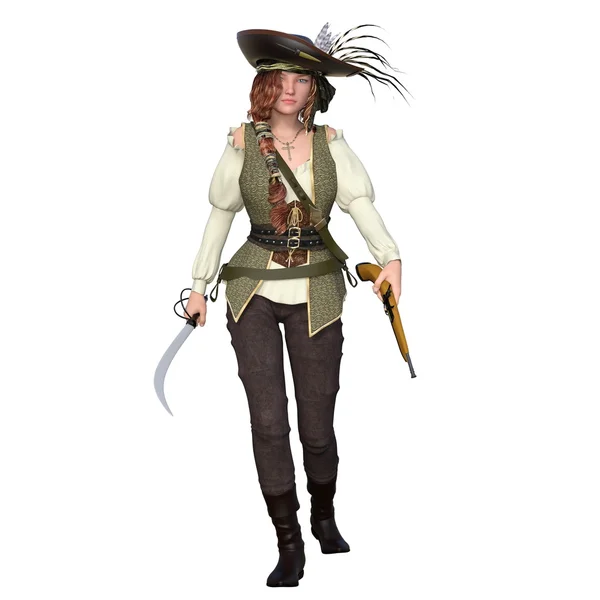 Kobiece piratów — Zdjęcie stockowe