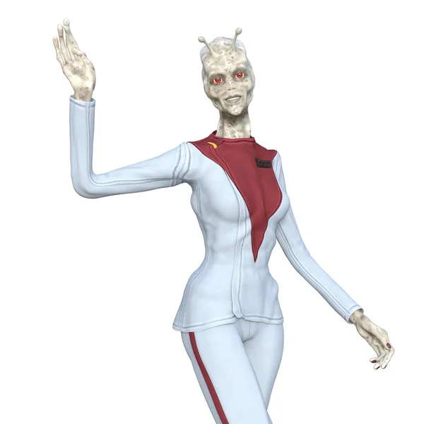 Female alien — Stock Photo, Image