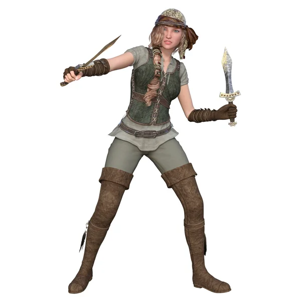 Female pirates — Stock Photo, Image