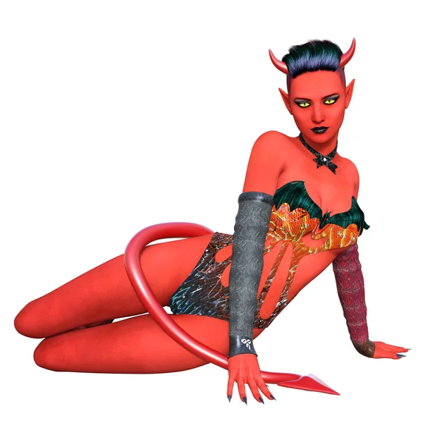 Devil woman — Stock Photo, Image