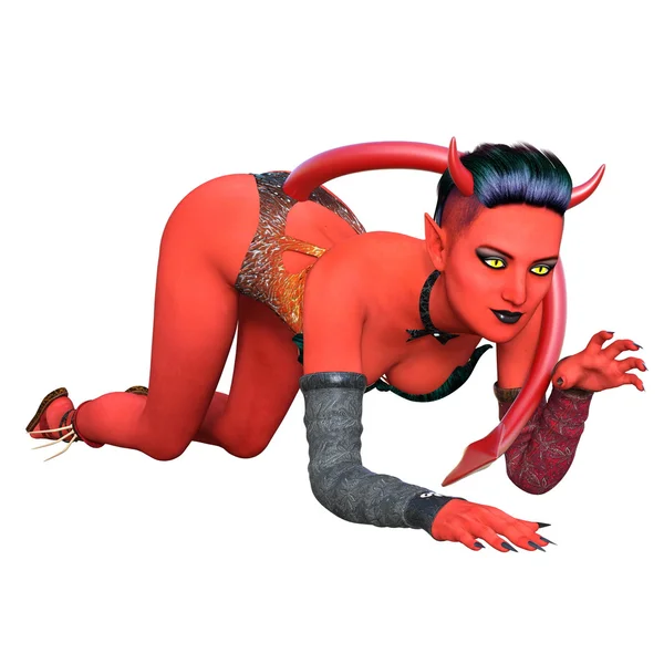 Devil woman — Stock Photo, Image