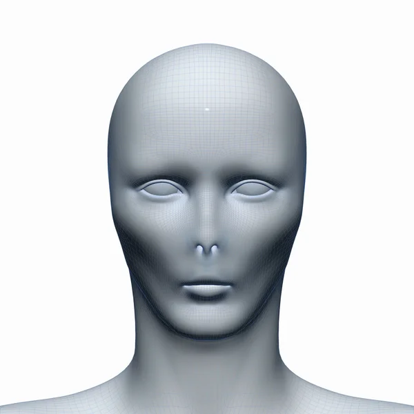 Face image of alien — Stock Photo, Image