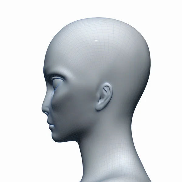 Face image of alien — Stock Photo, Image