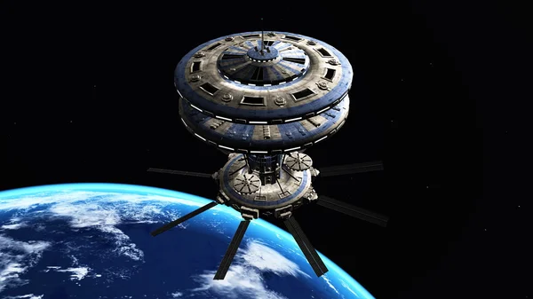 Космическая станция — стоковое фото
