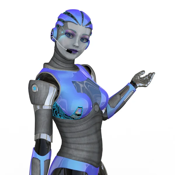 Vrouwelijke robot — Stockfoto
