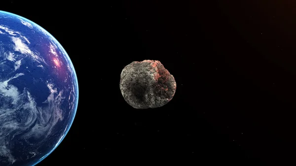 Terre et météorite — Photo