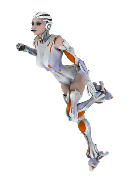 Robot femenino — Foto de Stock