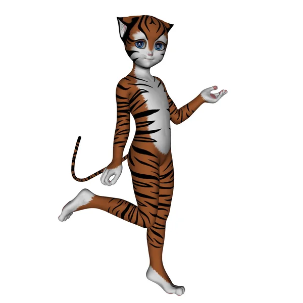 Chica tigre — Foto de Stock