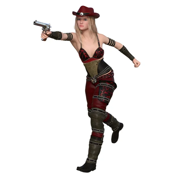 นักสู้ปืนหญิง — ภาพถ่ายสต็อก