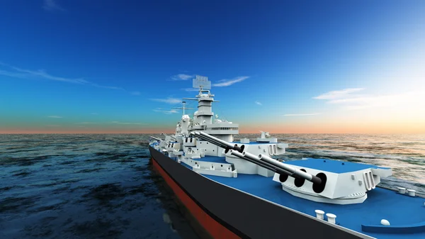 Aegis-equipped destroyer — Stock Photo, Image