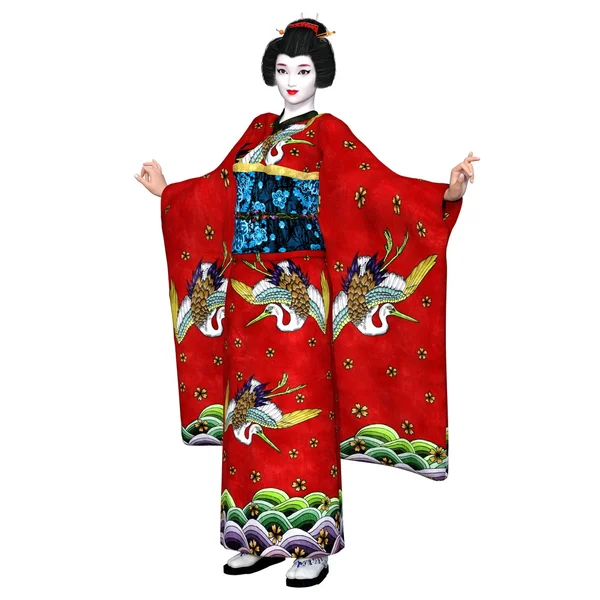 Geisha ragazza — Foto Stock