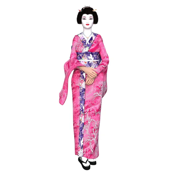 stock image geisha girl