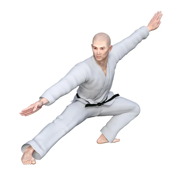 Karate spelare — Stockfoto