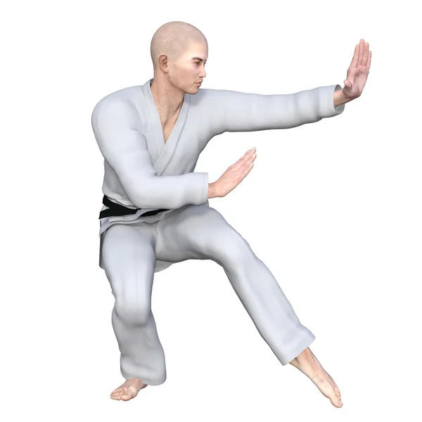 Karate spelare — Stockfoto