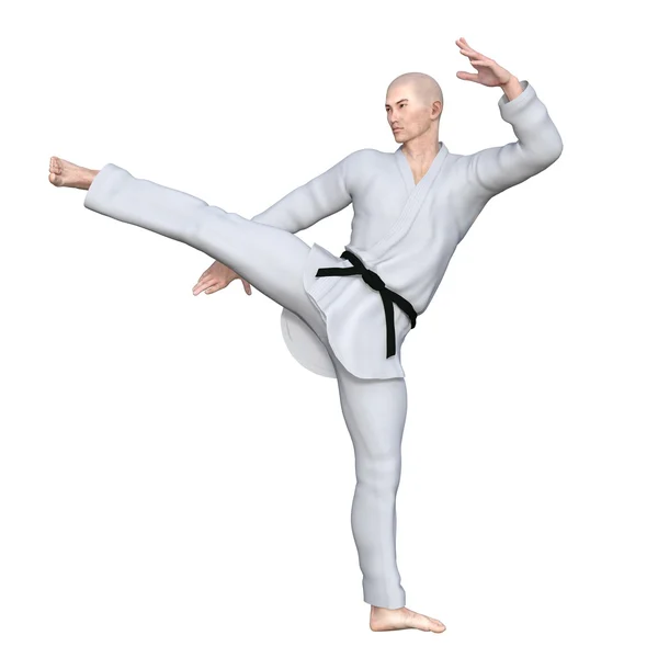 Karate player — Stock Photo, Image