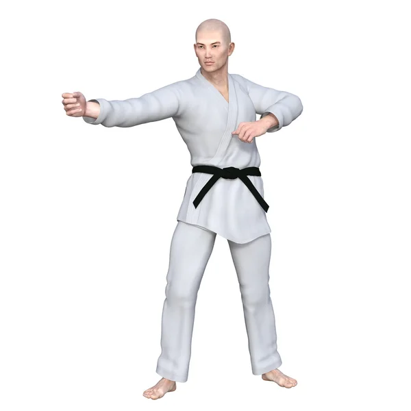 Karate player — Stock Photo, Image