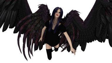 bir meleğin 3d cg işleme