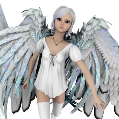 bir meleğin 3d cg işleme