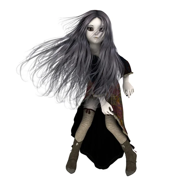 3D CG representación de una muñeca mujer joven — Foto de Stock