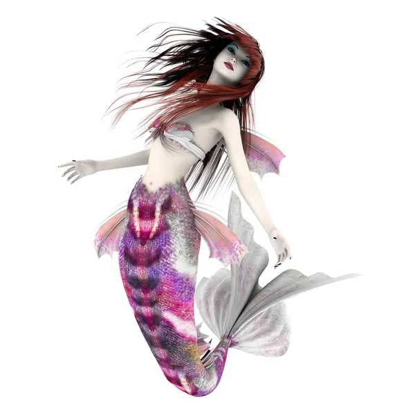 Vykreslování 3D cg mořská panna — Stock fotografie